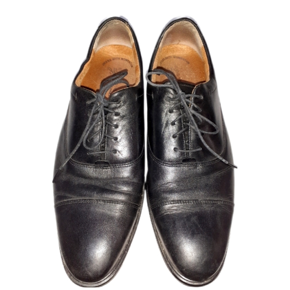 Bostonian Black Leather Oxfords Derby  Mens 11 M